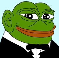 amphibian bowtie ear frog looking_at_you meta:not_oc nas:pepe pepe pepe_the_frog smile smug tuxedo