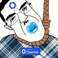 bloodshot_eyes chainlink crying ear glasses hair hanging mustache pacifier rope soyjak subvariant:patrick suicide variant:chudjak // 612x612 // 114.4KB