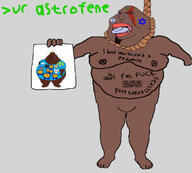 2soyjaks Astrofene_(namefag) Warrior-Z(user) ack angry bloodshot_eyes brown_skin cap closed_mouth clothes fat full_body glasses greentext hand hanging hat holding_object holding_paper islam kratos muslims open_mouth penis pisslam rope small_penis soyjak stubble suicide text tongue variant:meximutt // 713x642 // 193.4KB