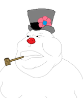 christmas clothes fat frosty_the_snowman hat pipe red_nose smoking_pipe snow snowman top_hat variant:meximutt // 888x1048 // 23.5KB