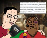 2soyjaks arm body boxing_glove brown_skin bruise bruised_eye christian_cross christianity conversion everlast flag:granada flag:morocco forced_conversion frown granada hair hand islam looking_at_you moor morocco mudslime nigger rebellion soyjak spade spain template transparent_background variant:bernd variant:chudjak wikipedia // 1265x1017 // 886.1KB