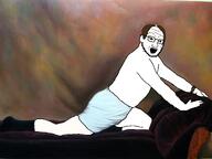 1990s art beard brown_hair george_costanza glasses seinfeld shorts soyjak traced variant:soyak watch // 1366x1025 // 2.2MB