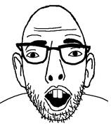 buck_teeth ear glasses open_mouth soyjak stubble subvariant:fanta_rat variant:fantajak // 462x560 // 17.2KB