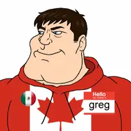 buff canada castizo castizo_futirism flag:canada flag:mexico greg_(user) hello_my_name_is_(sticker) muscles muscular_male subvariant:mexiaryan variant:meximutt // 1080x1080 // 417.4KB