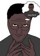 black_skin glasses meta:tagme nigger solomon_henderson soyjak subvariant:muscular_chud thinking variant:chudjak variant:eviljak // 700x967 // 81.3KB