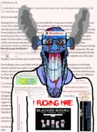 angry animated blacked blackedbooru bleachbooru bleached blood bloodshot_eyes calm clenched_teeth closed_mouth cope ear fume fuming glasses hanging i_hate pedophile queen_of_spades rope rule34 soyjak stretched_chin stubble text variant:bernd variant:markiplier_soyjak // 1100x1493 // 1.0MB