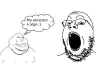 beard fat glasses lips my_ancestor obese open_mouth smile teeth thought_bubble variant:gapejak variant:meximutt // 1560x1026 // 181.5KB