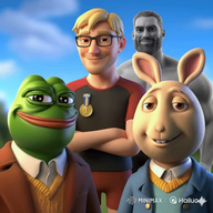 amphibian animated buster_baxter dance frog gif_animation meta:ai_generated nas:buster_baxter nas:gigachad nas:pepe nate pepe_the_frog that_one_fucking_picture_of_nate_being_a_smug_little_bastard variant:soyak // 768x768 // 15.9MB