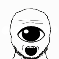 animated cyclops one_eye open_mouth poyopoyo soyjak stubble subvariant:soyak_front tonton variant:soyak // 312x384 // 328.9KB