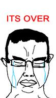 closed_mouth crying ear glasses hair its_over soyjak subvariant:chudjak_front text thick_eyebrows variant:chudjak // 411x718 // 12.5KB
