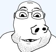 5_o_clock_shadow deformed eyebrows glasses retard series:fusionjaks smile splice stubble subvariant:arkansasjak subvariant:boat_rammer variant:bernd variant:impish_soyak_ears wrinkles // 1200x1125 // 136.0KB