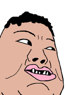 black_eyes crooked_teeth downs_syndrome fat hair head lips looking_to_the_right mexico meximutt mutt mutt_lips retard retarded series:muttverse soyjak tan_skin variant:downiemutt // 570x820 // 12.7KB