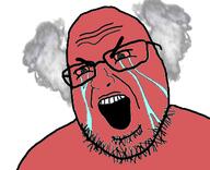 angry crying rage red red_skin soyjak steam variant:shotjak // 417x339 // 79.4KB