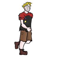 animated artist:maslack award beard blond glasses hair meta:not_oc nate puppet red_shirt redraw transparent_background variant:soyak yellow_hair // 1000x1000 // 1.1MB