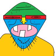 beard colorful glasses nuvariant open_mouth stubble teeth ugly variant:crackson // 854x865 // 27.6KB