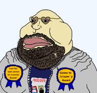 award beard fat glasses ribbon variant:meximutt // 888x849 // 55.9KB