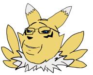 closed_mouth digimon rena rena_(digimon) renamon smile variant:gapejak yellow_fur // 1500x1213 // 239.3KB