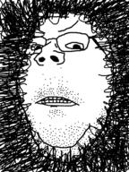 angry glasses hair shaved soyjak stubble variant:gapejak // 600x800 // 98.6KB