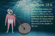 bible bible_verse blood bloodshot_eyes christian_gemerald christian_identity christianity clothes crying flag flag:transgender_pride_flag full_body glasses god hair hand hanging leg matthew_18:6 millstone mustache neovagina open_mouth pedophile pedophilia purple_hair rape rapist rope soyjak stubble suicide text tongue tranny variant:bernd yellow_teeth // 1200x800 // 1.3MB