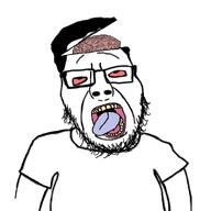 ack brainlet open_head open_mouth red_eyes series:fusionjaks variant:unknown // 4000x4000 // 1.7MB