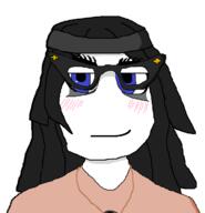 BRIMMIEST_COMMENTS_SECTION☣️☣️☣️_DO_NOT_ENTER☣️☣️☣️ beanie blue_eyes blush closed_mouth clothes eyelashes female glasses hair hat looking_at_you meta:nas necklace smile smirk variant:soytan white_background // 680x705 // 21.5KB