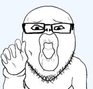 dragon_ball dragon_ball_z frieza glasses hand lips soyjak template variant:slurpjak // 564x544 // 52.5KB