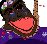 ack! anime big_eyes big_lips big_nigger_lips bonzi bonziworld brown_skin distorted nigger noose red_eyes subvariant:jartycuck subvariant:patrick touhou trend:jartycuck trend:slopjak variant:chudjak video_game // 768x719 // 95.0KB
