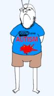 angry autism balding barefoot closed_mouth full_body glasses soyjak stubble text variant:gapejak // 580x1020 // 43.1KB
