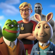 amphibian animated buster_baxter frog gif_animation laughing meta:ai_generated nas:buster_baxter nas:gigachad nas:pepe nate pepe_the_frog pointing_up that_one_fucking_picture_of_nate_being_a_smug_little_bastard variant:soyak // 768x768 // 16.9MB