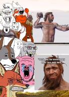 angry animal ape bear bug caveman chimpanzee cockroach crab crying dog elephant fish fox jellyfish meta:tagme monkey mouse neanderthal op_is_a_retarded_lazy_faggot_for_not_tagging_his_own_shit orangutan pig squirrel text ukraine variant:a24_slowburn_soyjak variant:monkeyjak wolf // 908x1269 // 131.9KB
