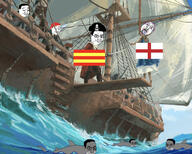 algeria animal bandana bloodshot_eyes chud clothes crying england france gem green_skin hair hat historical history meds multiple_soyjaks mustache open_mouth piracy pirate pirate_hat purple_hair rope sea shark ship slave smile smirk smug soyjak suicide sword tongue tranny united_kingdom variant:bernd variant:chudjak water // 731x586 // 555.9KB