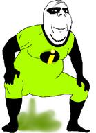 braphog fart forehead_lines forehead_mark full_body gassy green_shirt incrediblegassy pixar stubble subvariant:wholesome_soyjak superhero the_incredibles variant:gapejak // 586x808 // 103.8KB