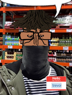brown_skin dreads glasses hello_my_name_is_(sticker) irl irl_background masked meta:namefags speech_bubble subvariant:euromutt trevor_(user) variant:markiplier_soyjak // 720x945 // 858.6KB