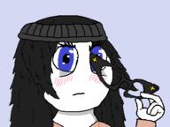 beanie blue_eyes closed_mouth glasses holding_object soy soyjak soylent soylent_(cacao) soylent_bottle variant:soytan white_skin // 431x323 // 29.1KB