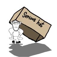 arm ear full_body glasses hands_on_hips neutral poorly_drawn serious_hat small subvariant:neutralplier tiny variant:markiplier_soyjak white_background // 400x400 // 38.7KB