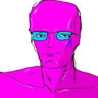 admin administrator arch_linux arch_linux_logo bald blue_glasses developer glasses magenta_skin mud_(user) oekaki quote_(user) // 500x500 // 28.1KB