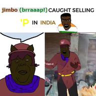 'p 3soyjaks animal brown_skin cat cat_ear closed_mouth dance flag:india forehead_lines glasses gums india jimbo_(namefag) jimbo_(user) lips meta:namefags mustache nose open_mouth orange_eyes shitskin speech_bubble teeth variant:alicia variant:el_perro_rabioso video viggle watermelon // 480x480 // 3.3MB