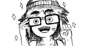 avengers blush clothes cute cute_girl eyelashes girl glasses hair hat necklace nentendo_switch nerd sleep_chvd_(artist) soy soylent soylent_(cacao) teeth variant:soytan video_game videogame videogames white_skin woman // 500x250 // 49.4KB