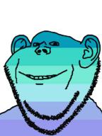 ear flag flag:ftm_gay ftm gay lgbt smile soyjak stubble variant:impish_soyak_ears // 574x768 // 15.8KB