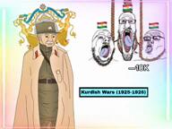 beard esl history kurdistan military_uniform mustache variant:gapejak variant:markiplier_soyjak variant:tony_soprano_soyjak // 768x576, 19.4s // 2.8MB