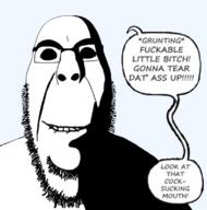 biting_lip creepy looking_at_viewer looking_at_you ominous ominous_shadow smile smirk speech_bubble subvariant:cobson_front2 subvariant:hornyson subvariant:hornyson_front variant:cobson // 1111x1122 // 441.4KB