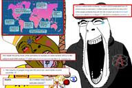 africa aids atheism bloodshot_eyes catholic catholicism genocide hanged israeli_flag laughing map_(pedophile) pedophile star_of_david variant:bernd variant:cobson // 4243x2828 // 2.6MB