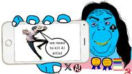 anti_ai arm award beard closed_mouth communism eyes flag:gay_pride_flag flag:minor_attracted_person flag:transgender_pride_flag hair holding_phone looking_at_you meta:tagme pedophile persona queen_of_spades sjw smug tranny twitter variant:alicia xitter // 2218x1237 // 924.5KB