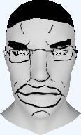 3d 3dgifmaker big_lips glasses head le_pol_face rotatging_head rotating subvariant:chudjak_front variant:chudjak // 250x250 // 310.5KB
