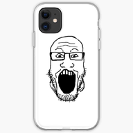 glasses merchandise open_mouth palindrome_get phone phone_case photo soyjak stubble variant:markiplier_soyjak // 600x600 // 106.6KB
