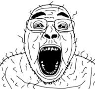 cactus glasses hairy open_mouth redraw soyjak stubble variant:bernd // 375x352 // 32.1KB