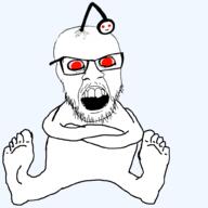 crazed full_body glasses meta:tagme reddit snoo stubble variant:feraljak // 1000x1000 // 119.5KB