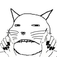 animal biting_lip cat closed_mouth eyelids hand queen_of_spades soyjak subvariant:massjak variant:gapejak whisker // 500x500 // 89.7KB