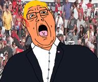 blood clothes donald_trump ear no_stubble orange_skin suit trump_assassination_attempt united_states variant:pacinojak // 1027x862 // 345.1KB