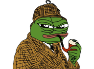 amphibian animal closed_mouth clothes detective frog green_skin hand hat holding_object holding_pipe lips nas nas:pepe pepe pepe_the_frog pipe subnas:apu transparent_background // 813x600 // 505.3KB